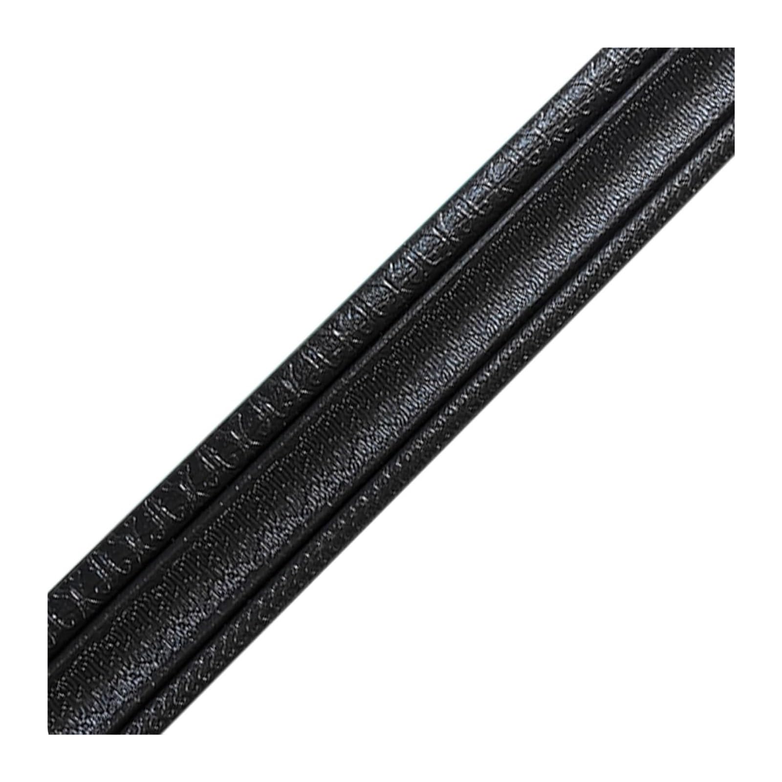 Listwy przypodłogowe, Samoprzylepna listwa przypodłogowa z pianki reliefowej 3 szt. 2, m x 8 cm 7 mm(Glossy Black)