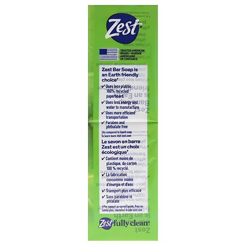 Miniatura 4 de Zest Jabón de 8 barras para baño, aloe fresco, 4 onzas (paquete de 8)