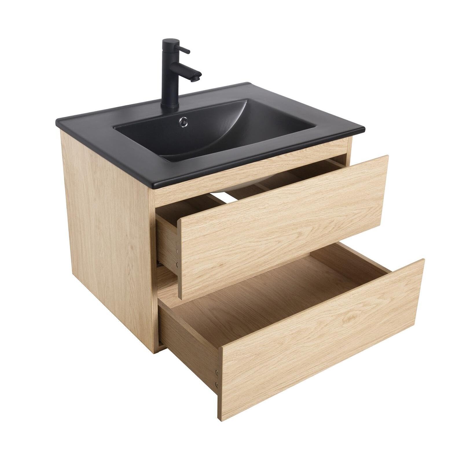 MOB-IN Meuble Simple Vasque 60cm Sorrento + Vasque