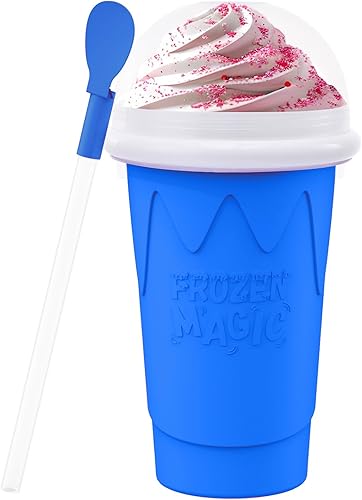Miniatura 8 de Taza de 500ML para Slushie Maker, Tazas mágicas de congelación rápida para batidos caseros y helados, Taza de Slushy Maker de doble capa y presión,