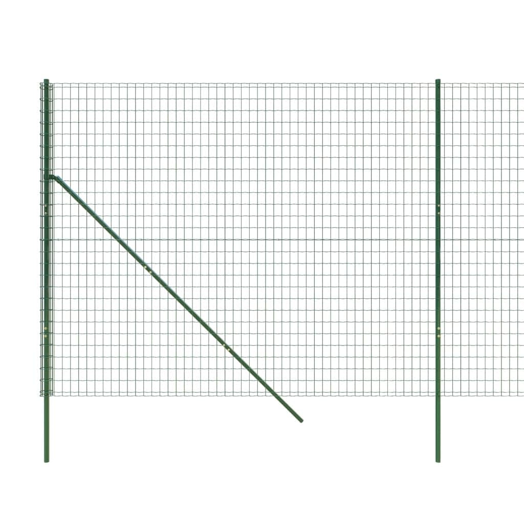 LAPOOH Cerca de Alambre de Acero galvanizado Verde 2,2x25 m, Malla Metalica, Malla Alambre, Alambre para Conejos, Vallas De Obra, Mallas para Gallinero, Malla Fina De Malla De Alambre - 154063