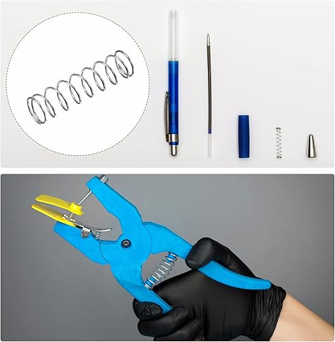 Miniatura 44 de METALLIXITY Resortes de compresión (0.020 x 0.118 in de diámetro exterior, 0.787 in de longitud libre) 20 unidades, resorte de extensión de acero