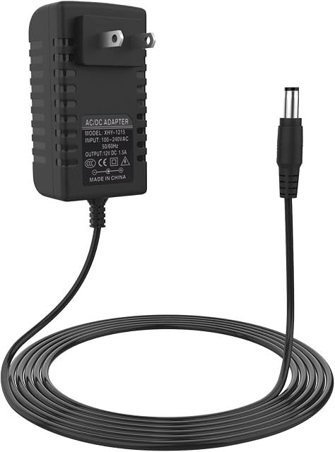 10 FT AC/DC Chargeur d'adaptateur pour Yamaha PA-130 PA150 PSS-50 PA-3 PA-3B PA-3C PA-40 PA-5 pour Yamaha PSR, YPG, YPT, DGX, DD, EZ et P clavier numérique Piano portable, 5.5 * 2.1 mm Centre positif
