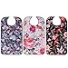 3 Pack Adult Bib for Eating Washable Reusable Waterproof Clothing Protector with Optional Crumb Catcher33" x 18" Women (B Set, 3 Pack)
