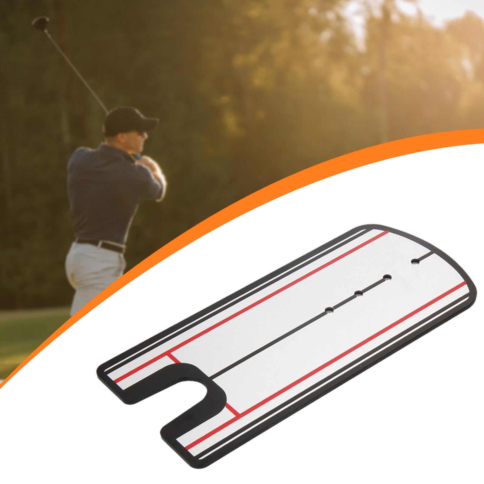 LOVIVER Specchio per l'allineamento del Putting nel Golf, ausilio per l'allenamento per Principianti, Attrezzatura per l'insegnamento e la Pratica