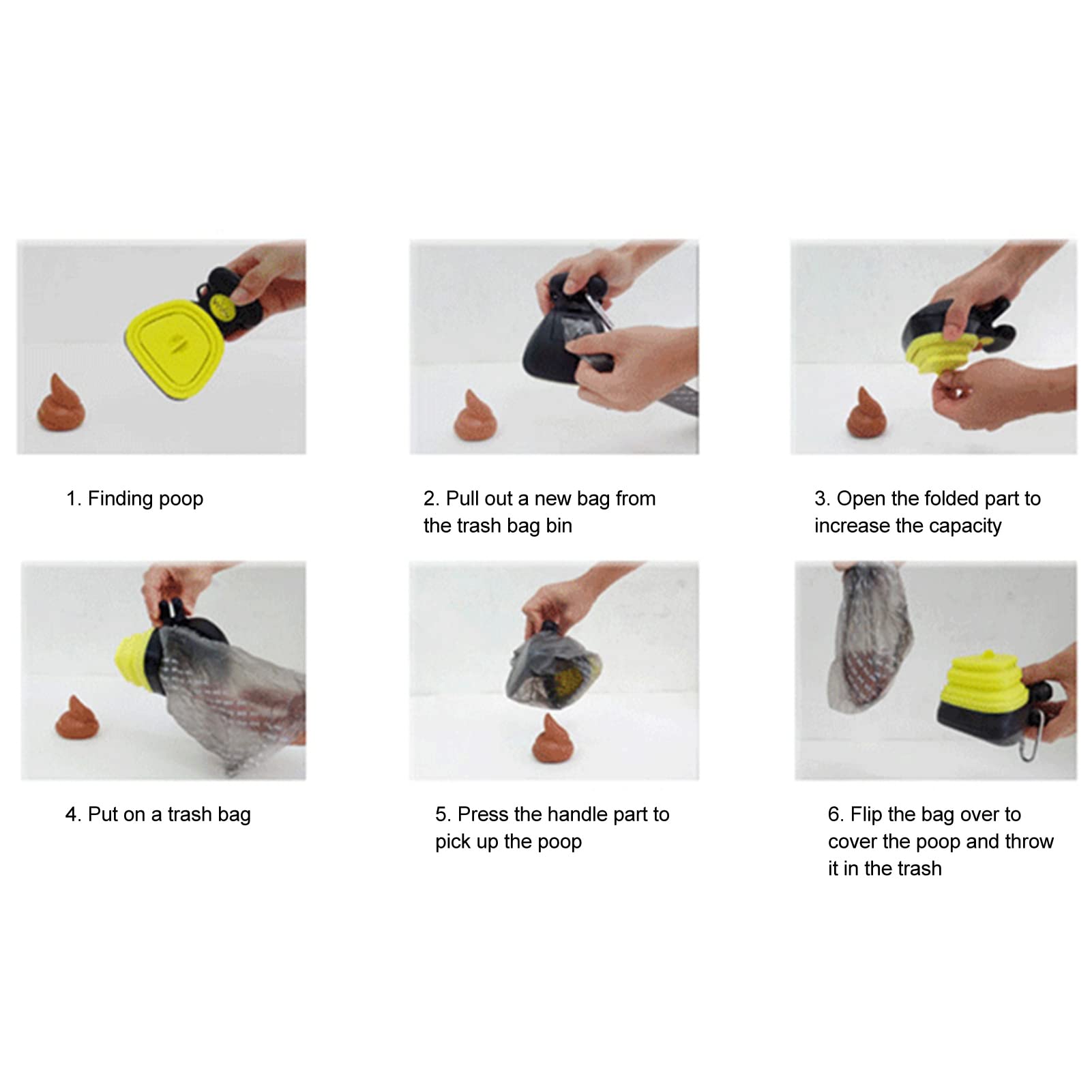Paletta Per Cacca Cane Portatile - Scooper Igienico Con Sacchetti Per Cani Di Tutte Le Taglie - Foto 10