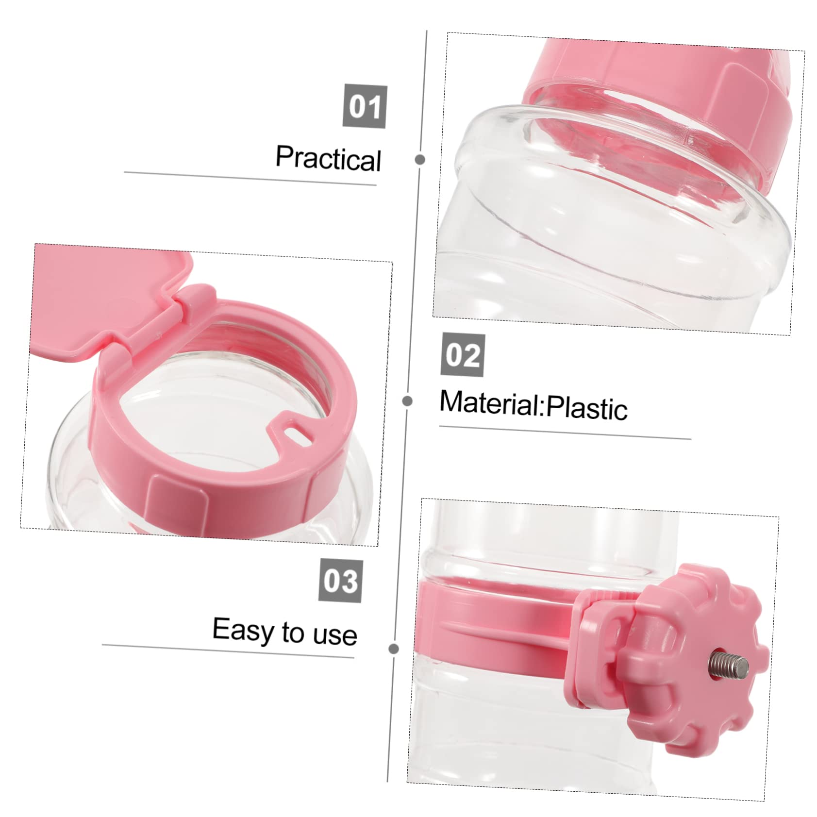 HAPINARY Rabbit Water Dispenser Automatic Pet Water Fountain Large Capacity No Leak for Small Animals