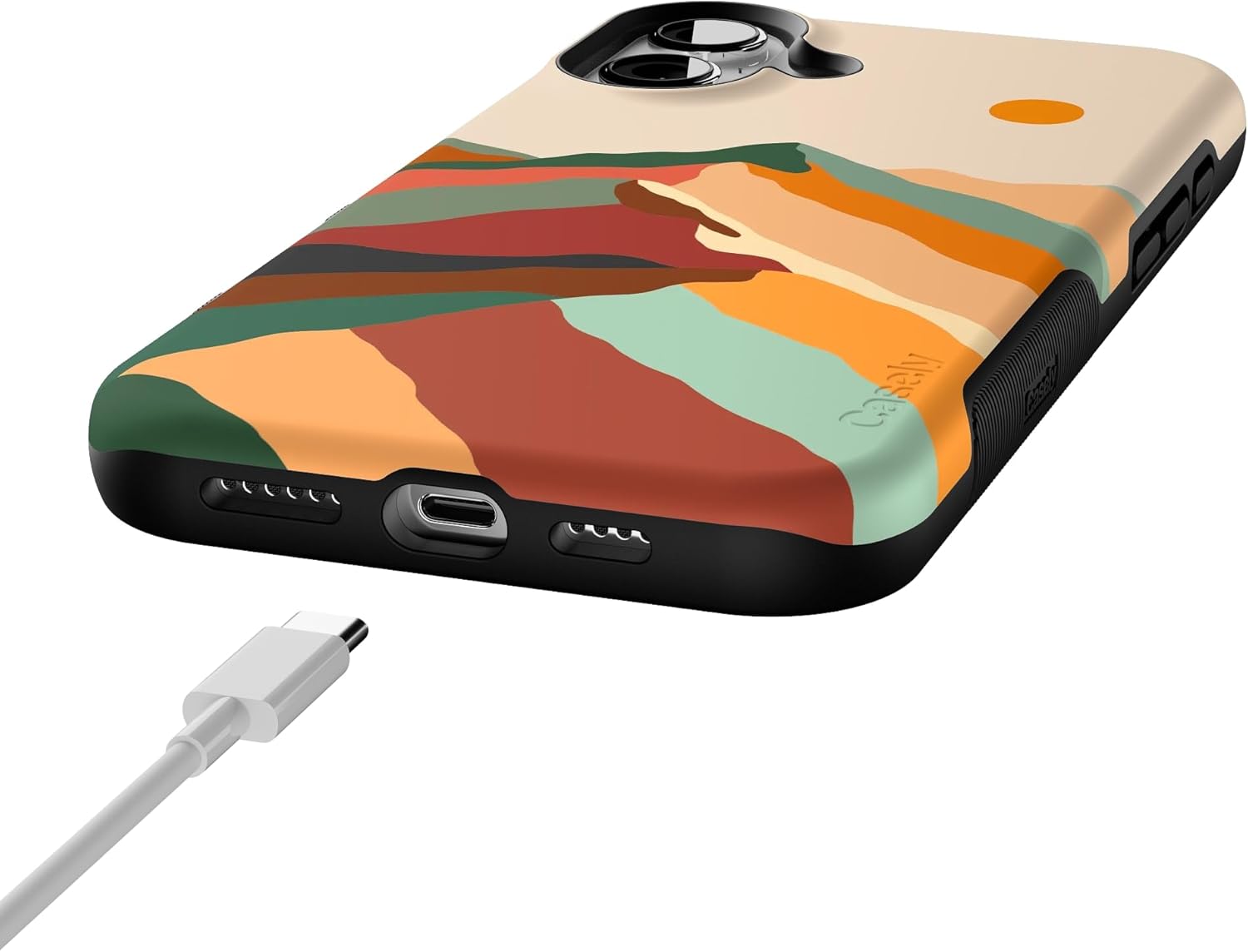 Casely iPhone 16 Case | Magic Mountain | Colorblock | Bold Protective Design | Compatible with MagSafe