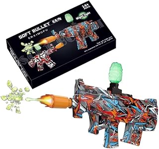 Gel Ball Gun - High Precision Hydrated Ball Launcher, Fun and Safe for Outdoor Use (63)