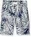 Kanu Surf Big Boys' Palma Floral Swim Trunk, Navy, Medium (10/12)