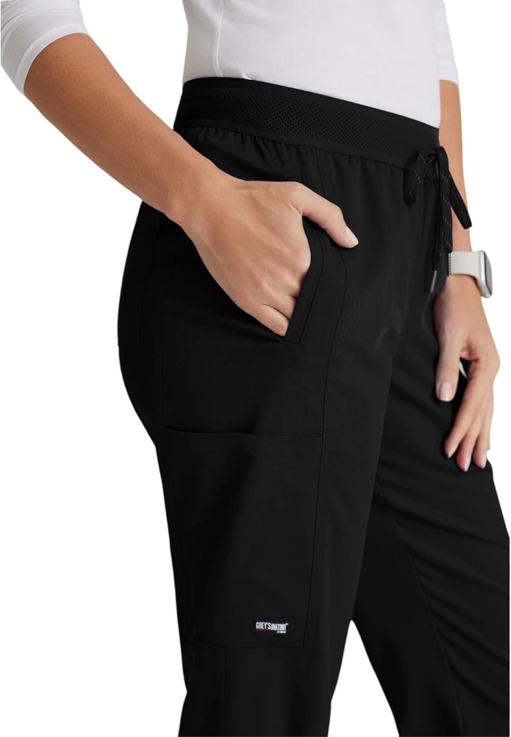 BARCO Grey's Anatomy Spandex Stretch Direct - Dash Scrub Jogger for Women, Elastic Waist Yoga Style Women's Scrub Pant