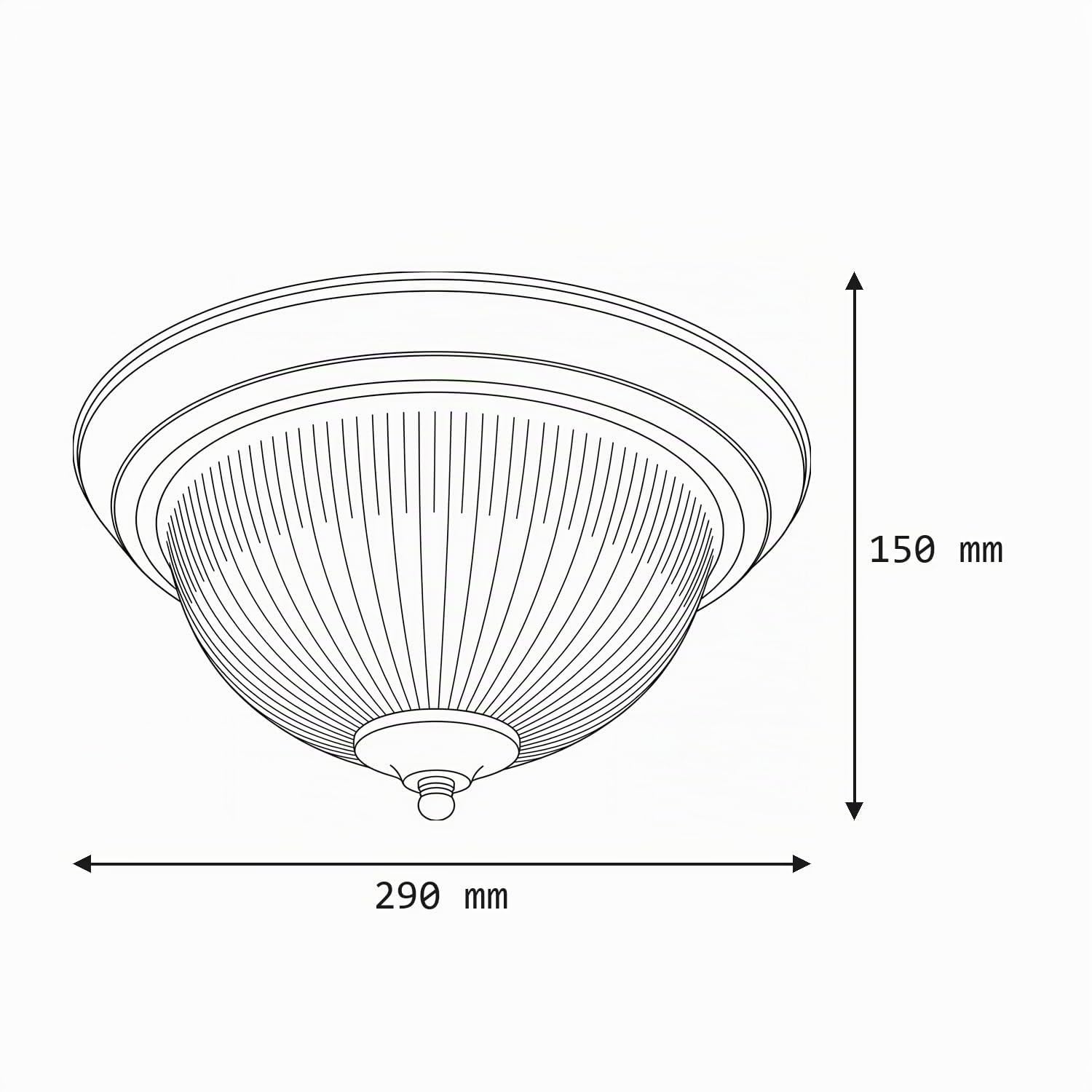 Licht-Erlebnisse Deckenlampe Glas Metall in Chrom IP44 Bad Küche Esszimmer L:29 cm E14 bis 60 W rund 2-flammig stilvoll Vintage Design Deckenleuchte Badezimmer
