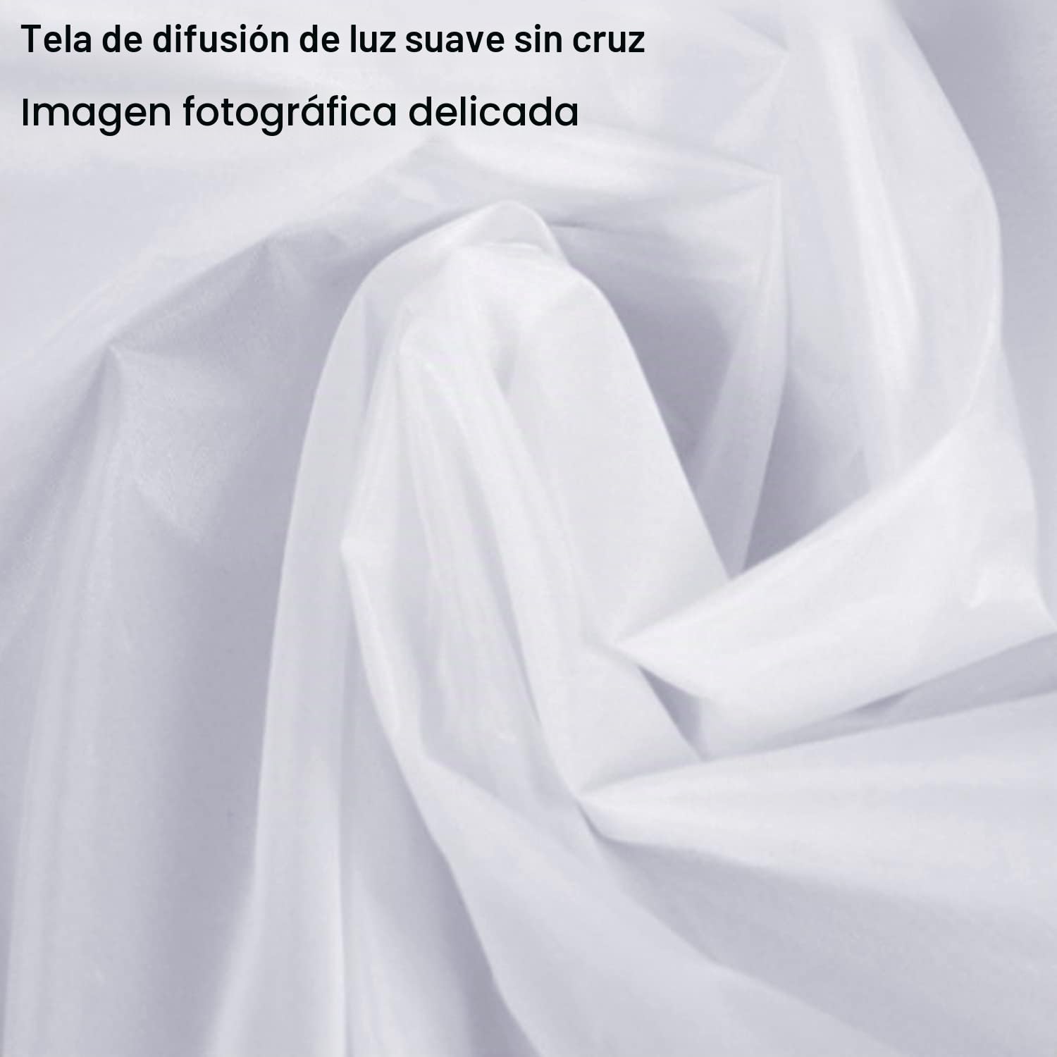 Fotoconic Tela difusora de luz de 2 yardas x 67 pulgadas / 2 x 1.7 metros, modificador sin costuras de seda de nailon blanco para fotografía, caja de luz y modificador de luz