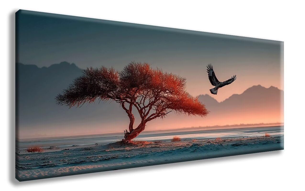Drzewo, obraz diamentowy, obraz do malarstwa diamentowego, dla dorosłych, duży, XXL (70 x 140 cm), 5D, okrągłe, pełne wiertło, zestaw do majsterkowania, mozaika dla dorosłych, do dekoracji sypialni