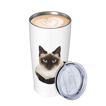 しゃむネコ Amazon.co.jp: タンブラー シャム猫 シャムネコ 水筒 車用