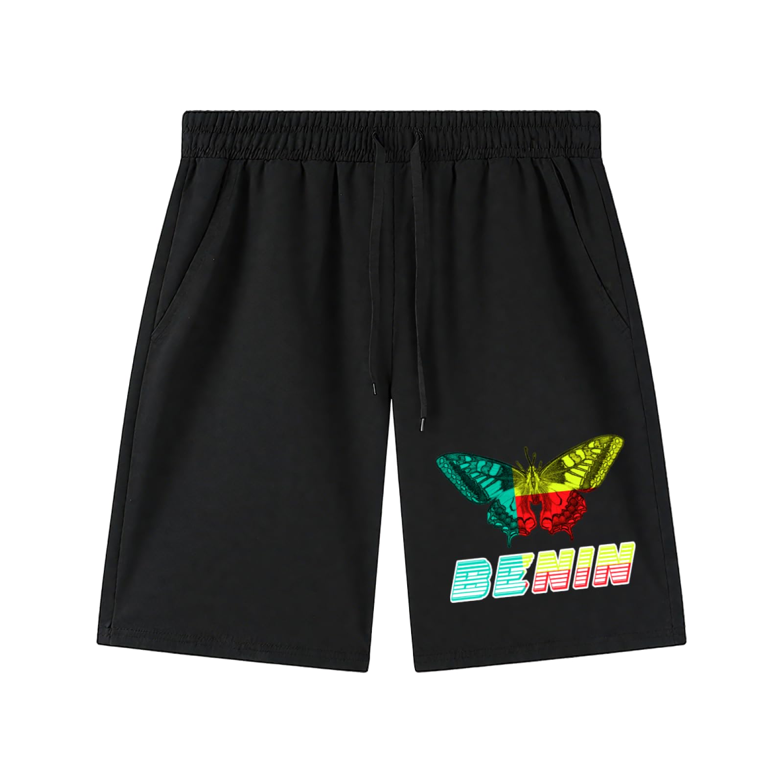Farfalla Benin Uomo Bermuda da Bagno con Tasche Costume da Bagno Asciugatura Rapida Bagno Shorts