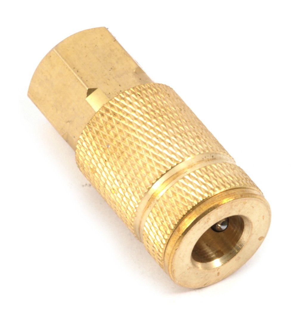 Forney 75318 Air Fitting Coupler, Aro Style, 1/4-Inch-by-1/4-Inch Female NPT by Forney