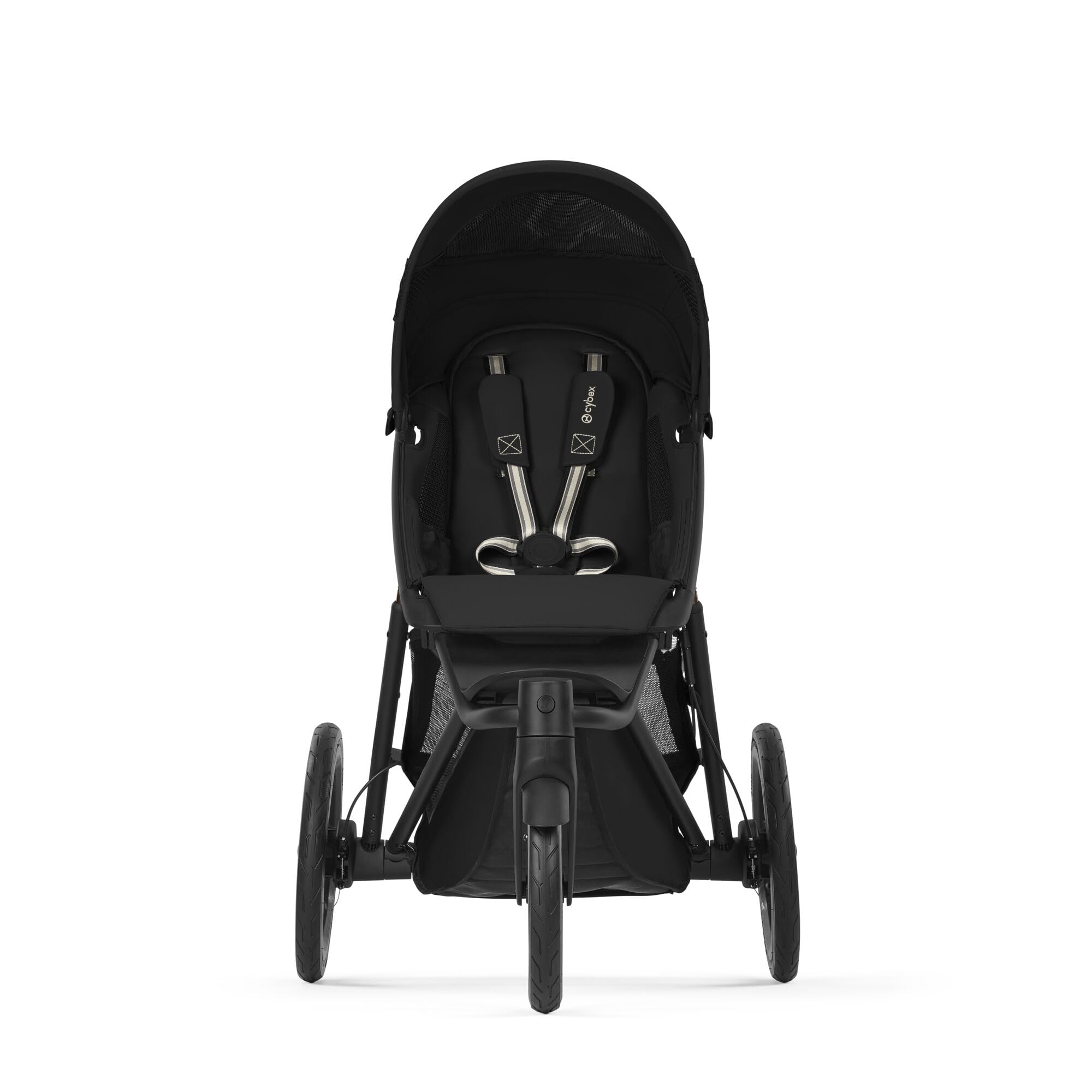 CYBEX Gold AVI SPIN Kinderwagen, ab Geburt bis 4 Jahre, 111 cm, 22 kg, City-All-Terrain Moon Black
