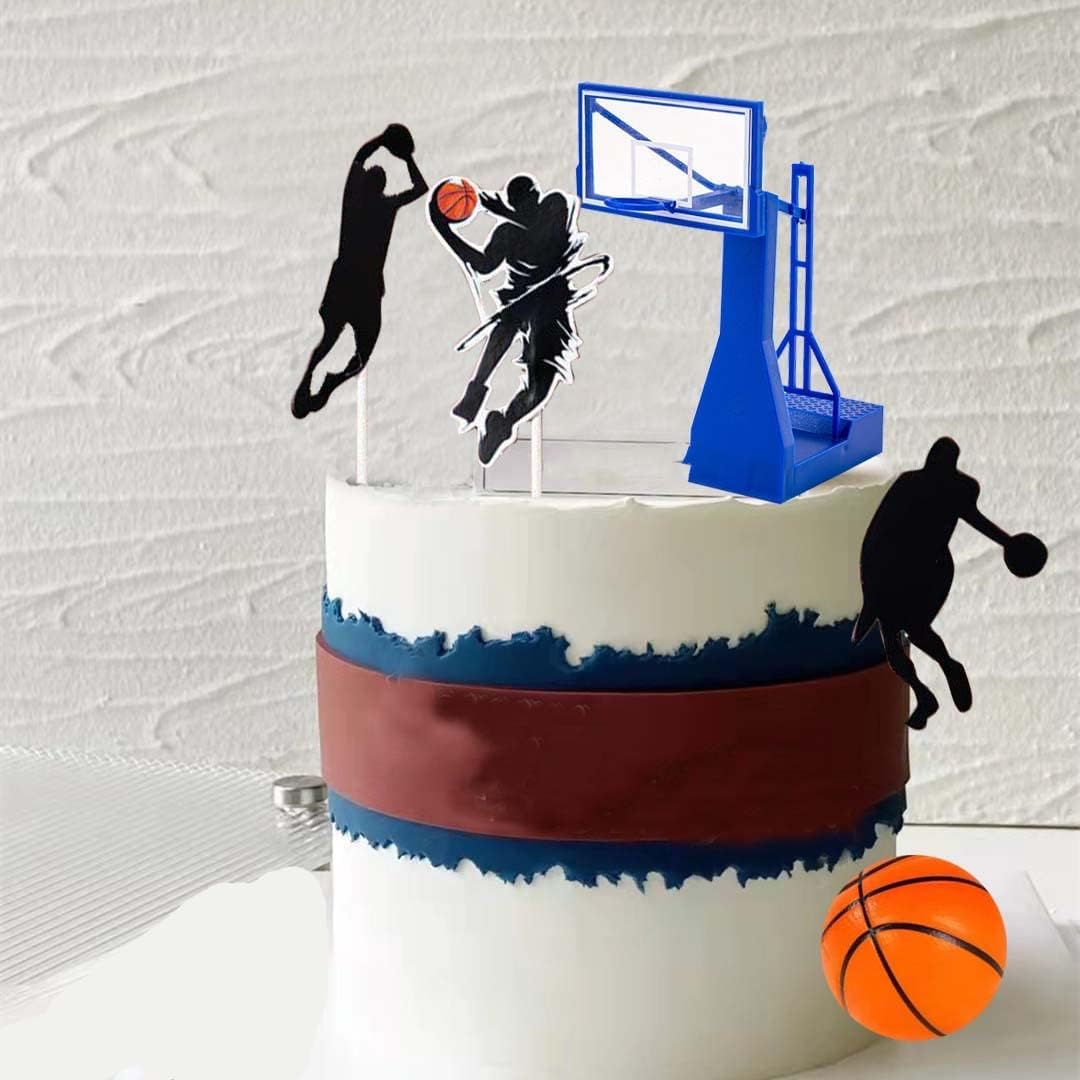 Basketball Hoop Cake Topper Plastic, Basketball Cake Topper
