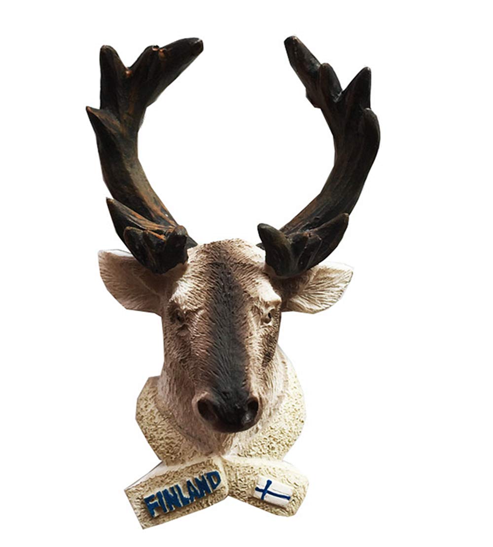 Muyu Magnet Finland 3D Reindeer Of Fridge Magnet Travel Souvenir Gift Home Kitchen Refrigerator Decoration Magnetic Sticker Collection
