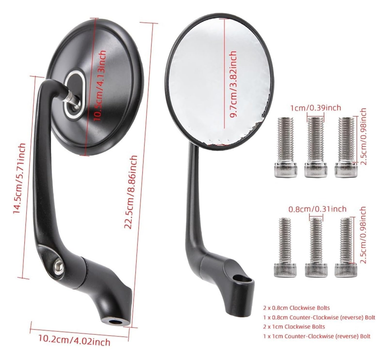 Motorrad Spiegel Set Für Suzuki Für B-King Für GSF1250 Für GSF600 Für Gladius Für SFV650 Motorrad Rückansicht Rückspiegel Seitenspiegel Flügel