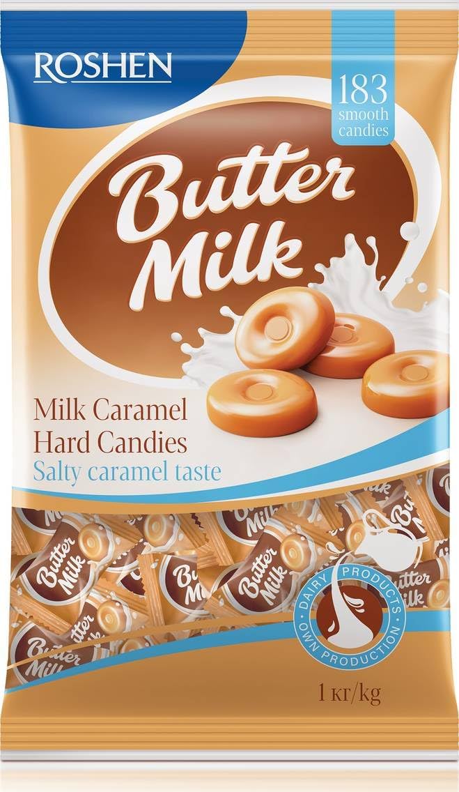 Roshen Cukierki karmelki mleczne, 1 kg