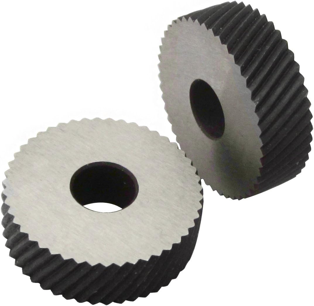 Knurling Wheel 26mm Pair Knurl Right Left Course 0.8mm