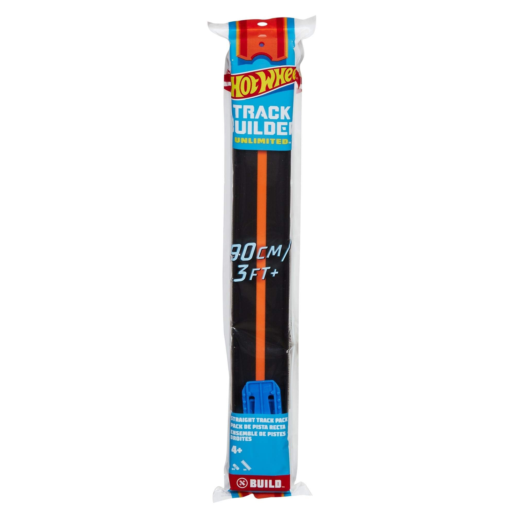 Hot Wheels Track Builder Unlimited 4' Straight Track RED