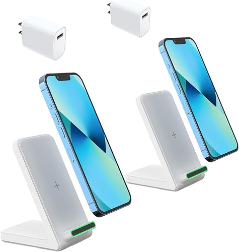 Miniatura 9 de Soporte de carga inalámbrica rápida, soporte de carga rápida de 15 W con adaptador para Samsung Galaxy S24/S24+/S24 Ultra/S23/S22/S21/S20/S10/Note,