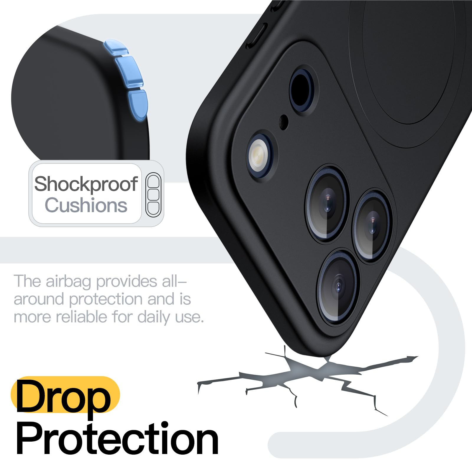 Amazon.com: JETech Magnetic Case for iPhone 17 Pro 6.3-Inch