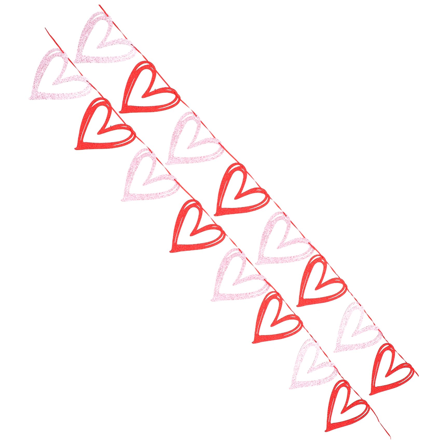 Abaodam 4 Sätze Pull-flag Zum Valentinstag Grad Dekorationen Banner Zur Silberhochzeit Hochzeitsminzbonbons Strassbandquaste Fröhliche Hochzeitsbanner Thematisiert Party Papier 2 Stück * 4
