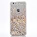 Asstar Case Cover Compatible for iPhone SE 2020 iPhone 7 / iPhone 8, Fashion Creative Design Flowing Liquid Floating Luxury Bling Glitter Sparkle Diamond Soft TPU Case Cover (Gold)