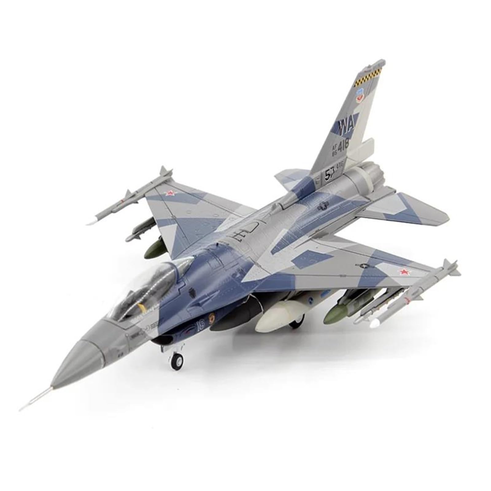 Model samolotu Irplane Model samolotu Zabawkowy model samolotu w skali 1/72 AF1 Siły Powietrzne USA F-16C Myśliwiec WA 85-0418 57-te skrzydło Gotowy model samolotu wroga F16