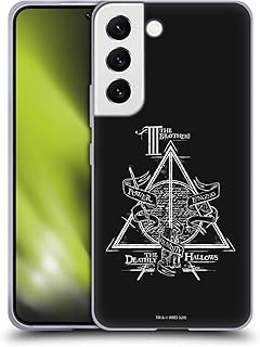 Head Case Designs Officially Licensed Harry Potter Triangle Symbol Deathly Hallows XIV Soft Gel Case Compatible with Samsung Galaxy S22 5G