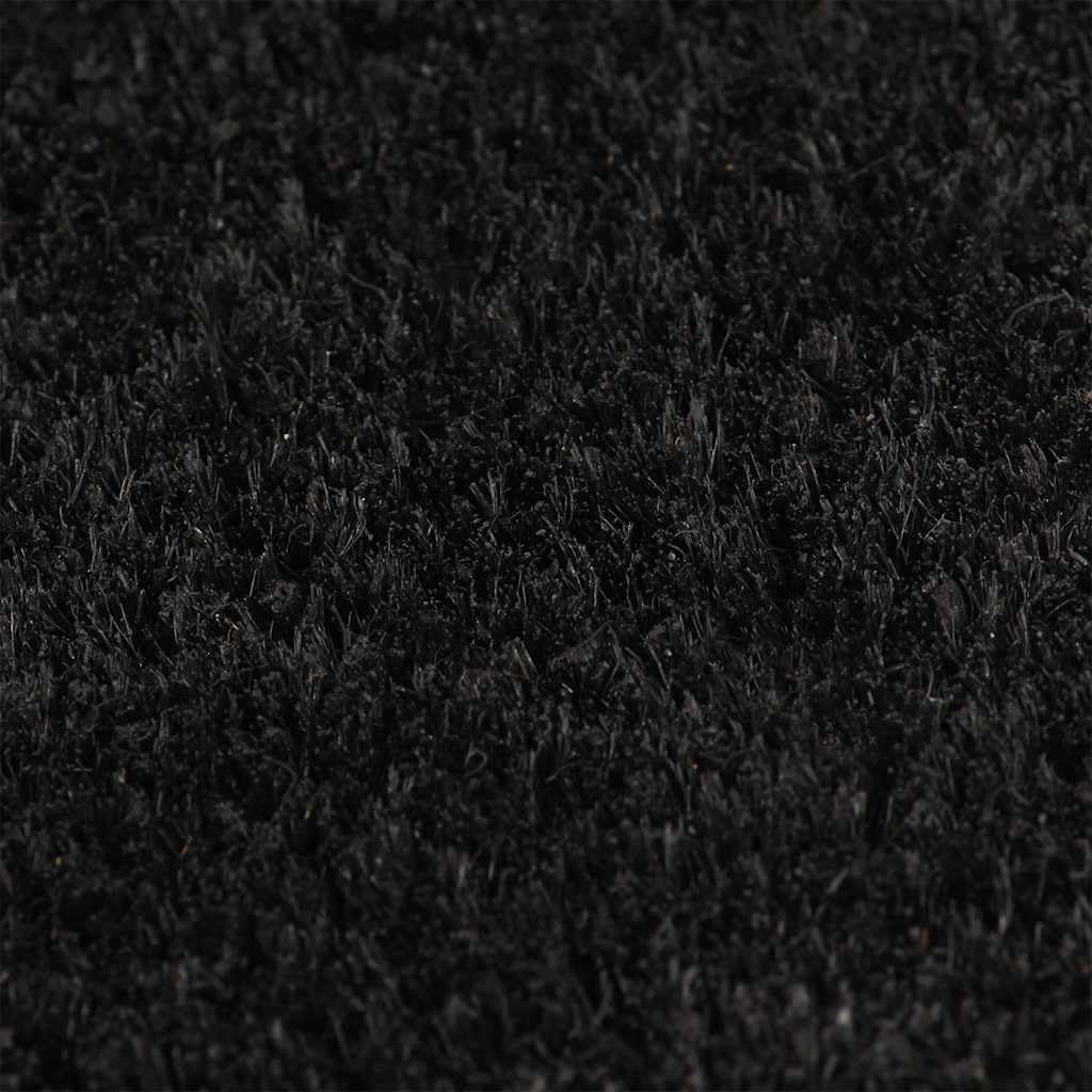 vidaXL Felpudo de Fibra de Coco Negro 100x300 cm