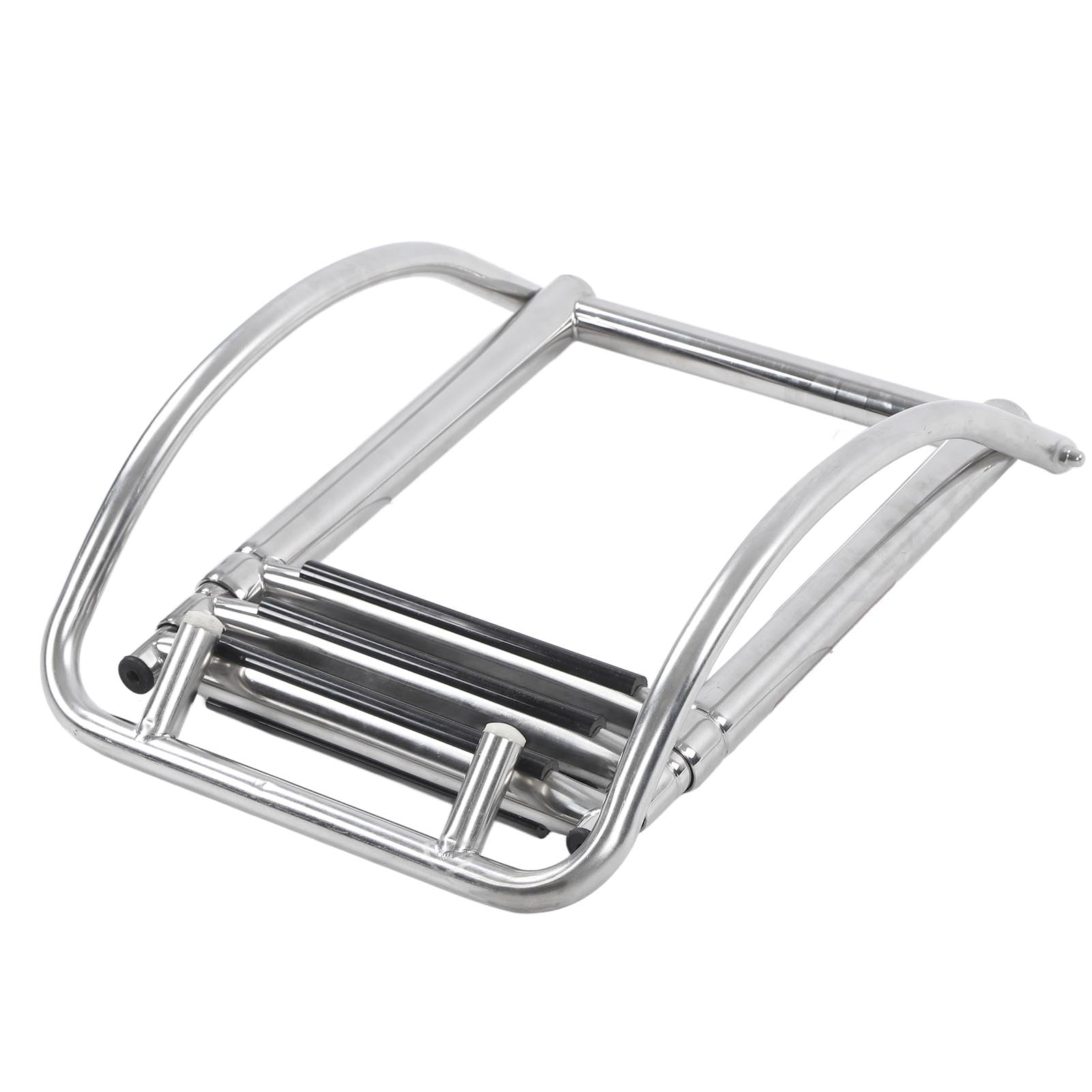 Échelle de Corde de Bateau à 3 Marches,échelle de Pont Télescopique Lourde en Acier Inoxydable,échelle de Corde D'escalade Extérieure Pliable pour Bateau Gonflable,Voilier,Kayak