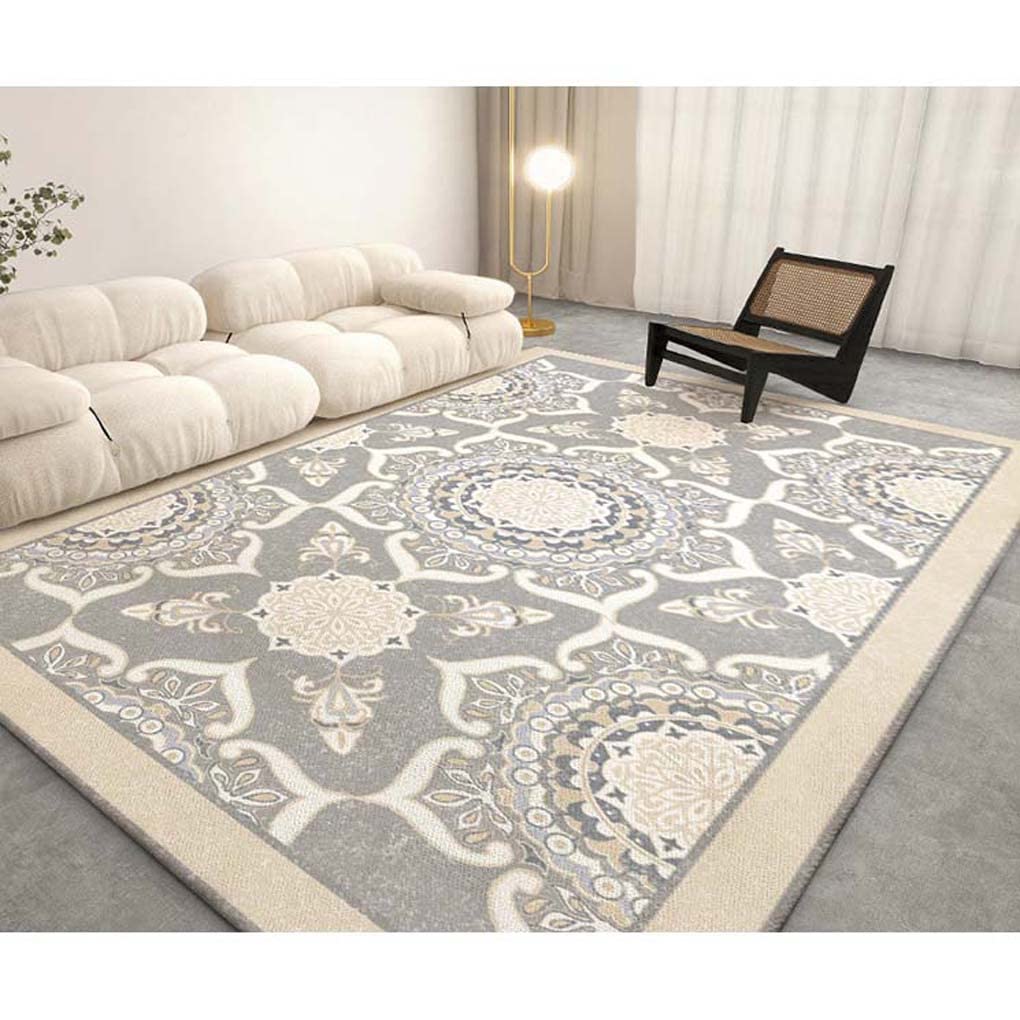 Amazon｜カーペット 滑り止め付 洗える 長方形 100x160㎝ 北欧風