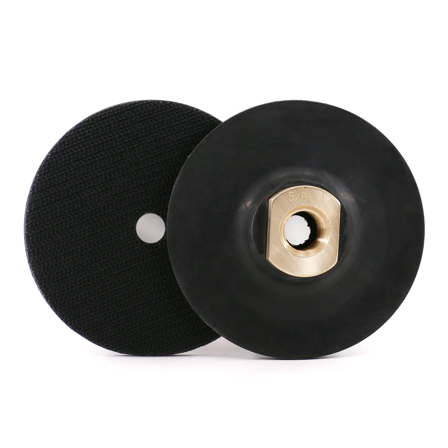 Kit 2 Pad Posteriori In Gomma Per Lucidatura Diamantata – Supporto Disco M14 Da 95 Mm Per Smerigliatrice Angolare, Morbido E Flessibile Per Bordi Perfetti