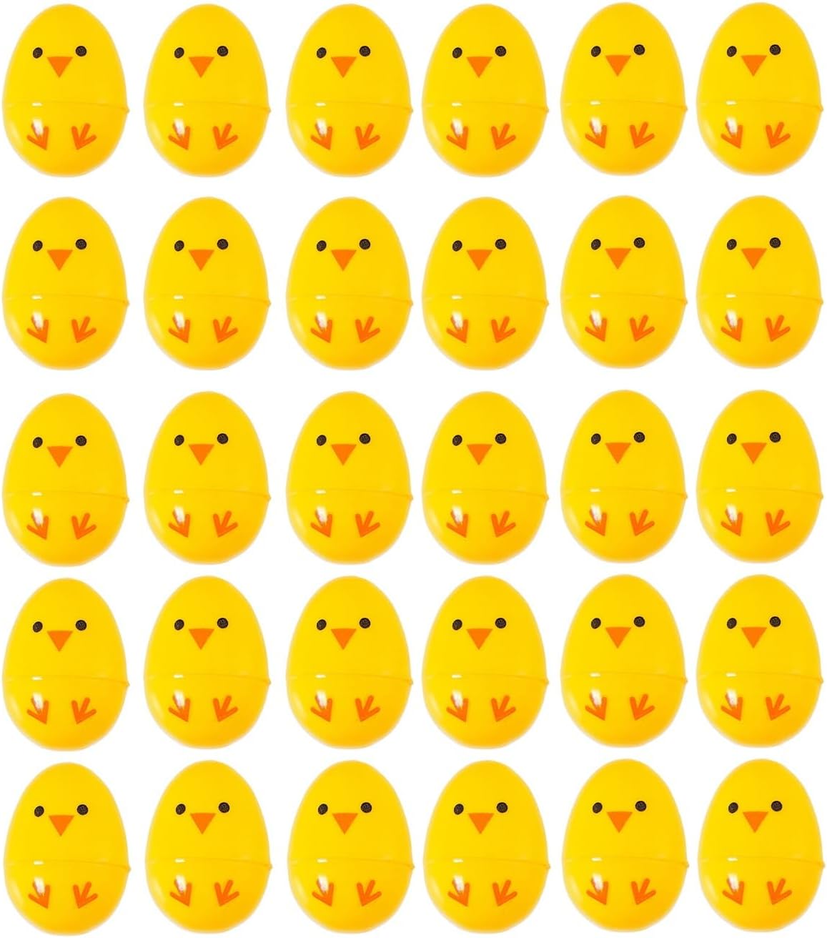 30 Pcs Easter Eggs Gacha Capsules Plastic Eggs Cute Chicks Empty Capsules Favor Box for Kids Easter Egg Hunt Crane Game Event Easter Party