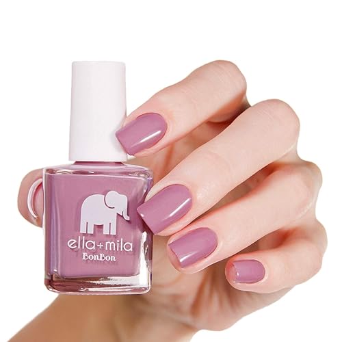 Miniatura 3 de ella+mila Esmalte de uñas púrpura profesional, de secado rápido, de larga duración y resistente al astillado (Dulce Amor - 0.45 fl oz)