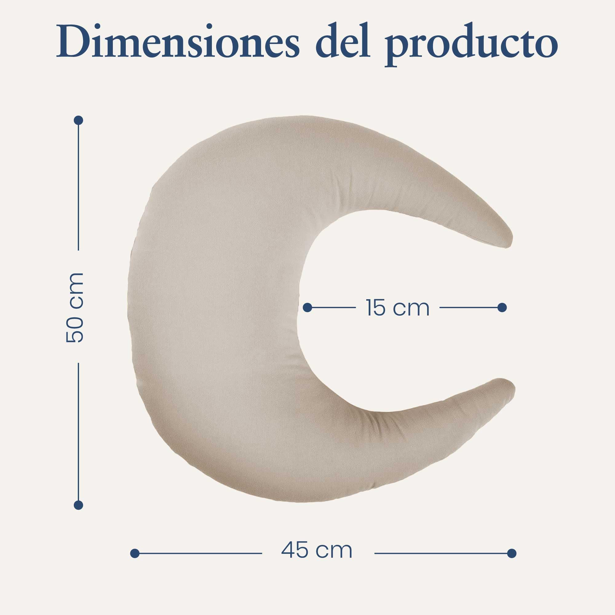 snuggle me Me® Cojin Lactancia - Almohada Lactancia para Biberón y Lactancia Materna - Funda 100% Algodón Orgánico y Relleno - Lavable a Máquina y Transpirable - Esencial para Recién Nacido