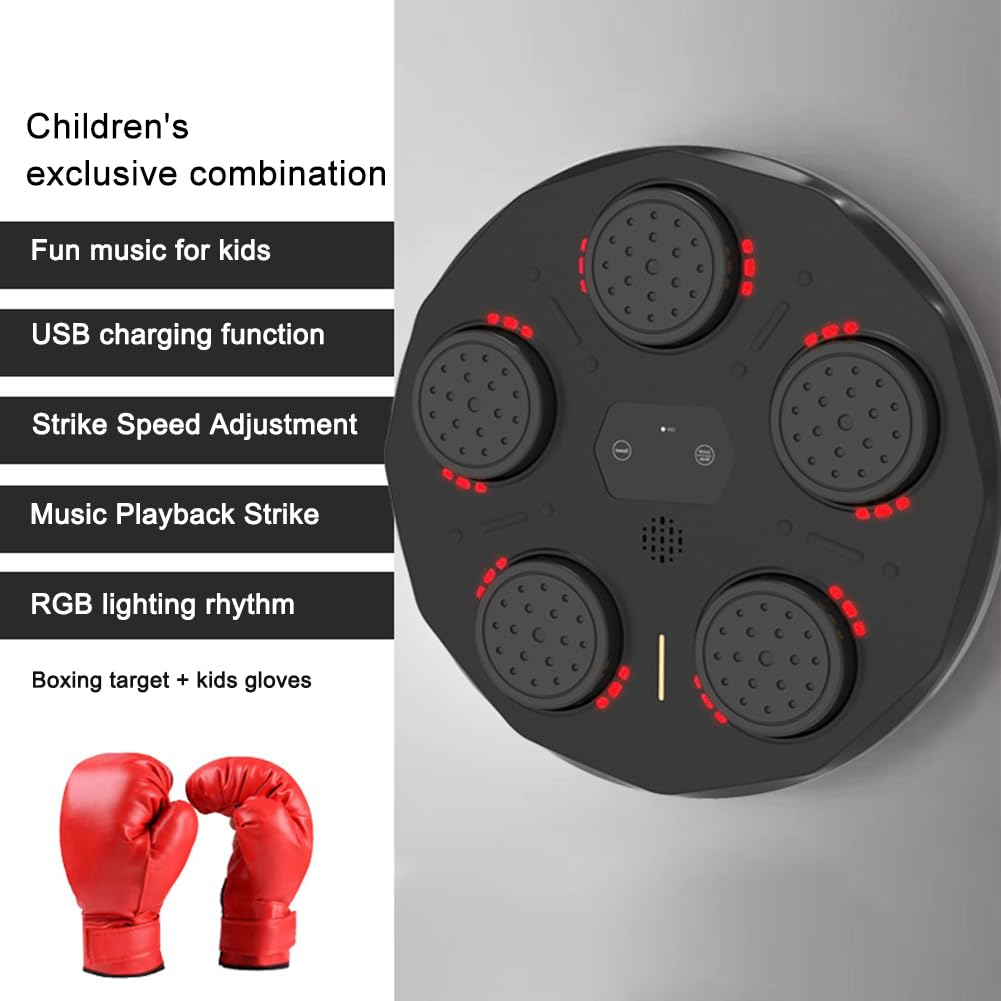 Music Boxing Machine, Musica elettronica Boxing Machine, Musica elettronica da parete Attrezzatura per l'allenamento, Divertimento elettronico intelligente Bluetooth montato a parete Boxing Tr