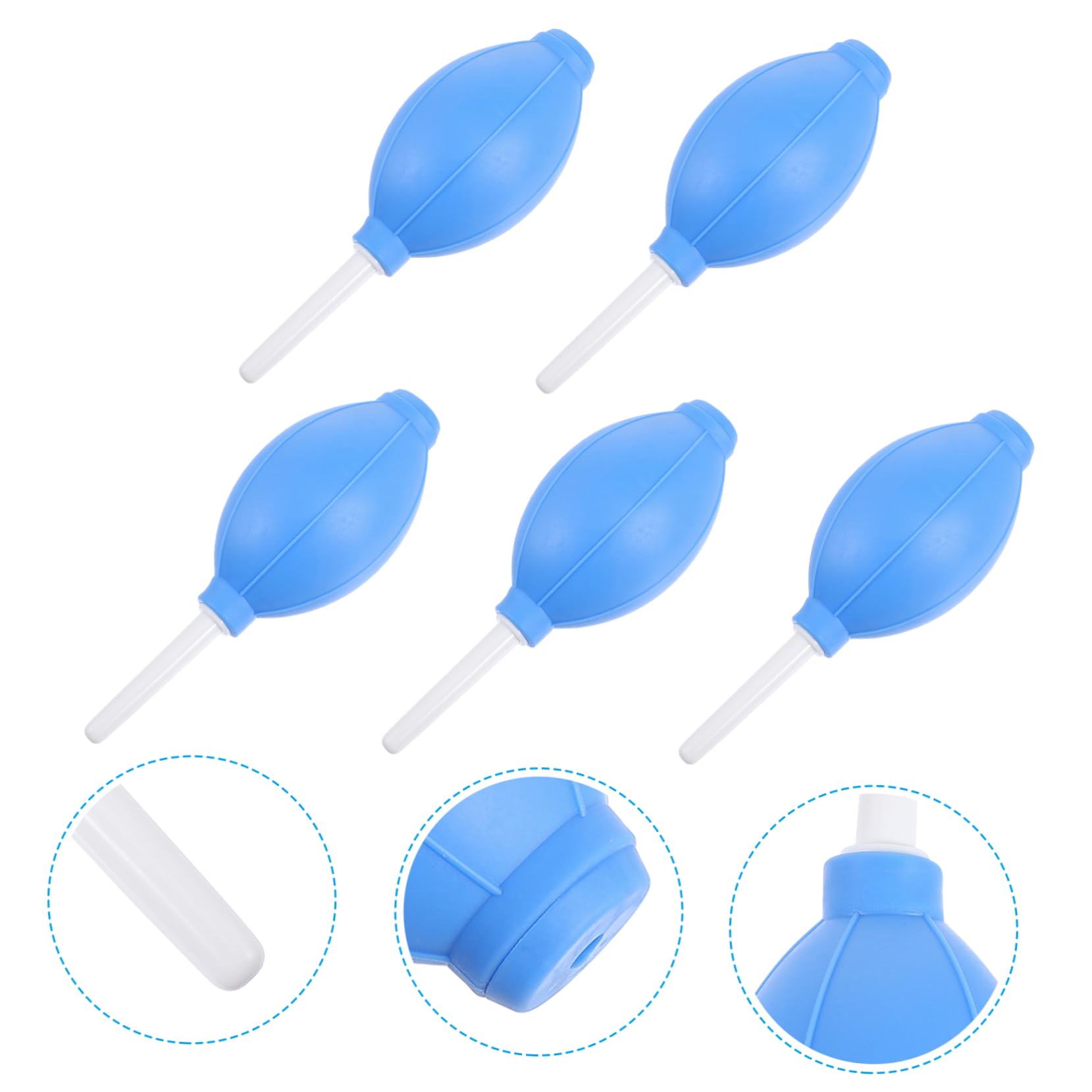 OKUMEYR 5Pcs Camera Dust Cleaner Blower Durable Air Blower for Cleaning of Lenses Keyboards Computers and Phones Selection
