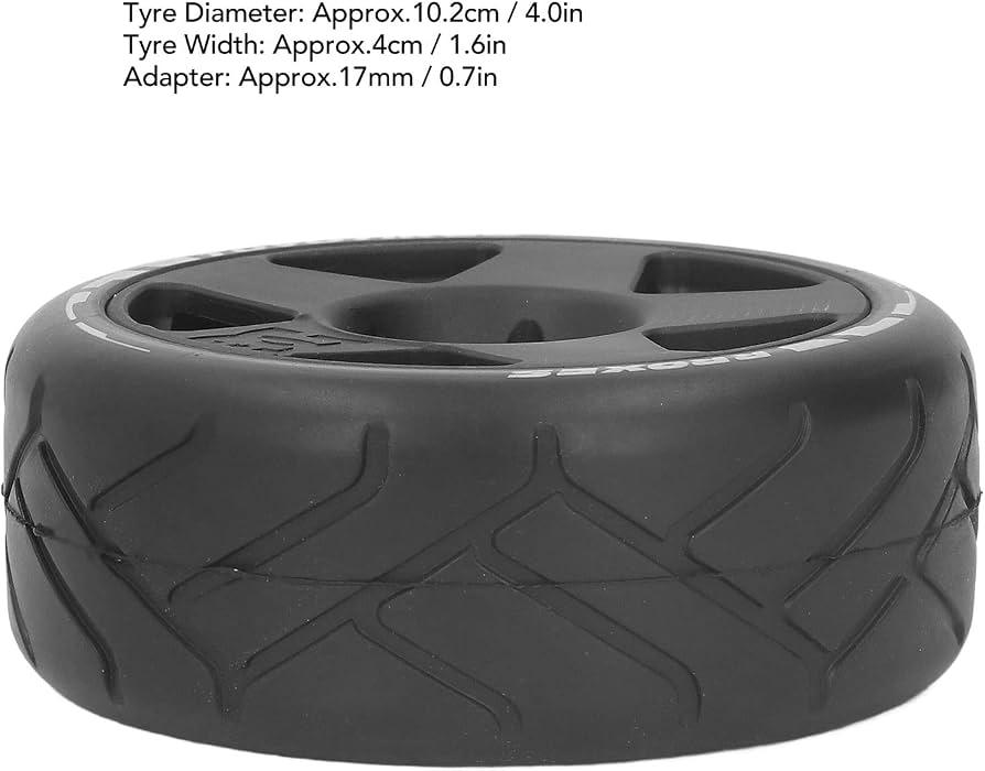 Lot de 4 roues RC 1/8 GT RC à forte adhérence, pneus de course résistants à l'usure avec adaptateur de 17 mm (vert Lot de 4 roues RC 1/8 GT RC à forte adhérence, pneus de course résistants à l'usure avec adaptateur de 17 mm (vert