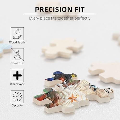 Miniatura 6 de Rompecabezas de 1000 piezas para adultos, barcos coloridos Dios dice que eres de madera, rompecabezas para adultos, juguete educativo para jóvenes,