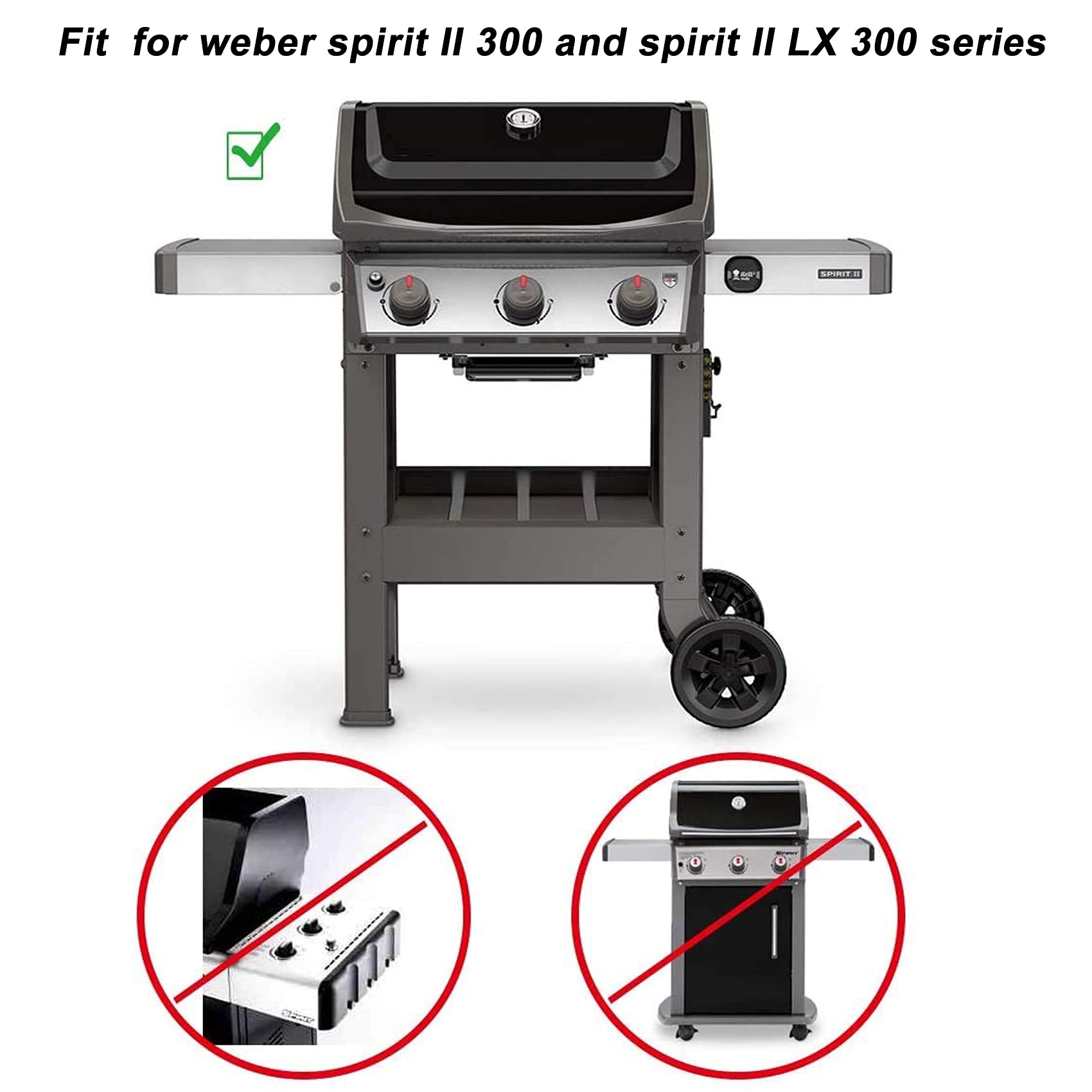 Barres Aromatisantes Acier Inox Onlyfire Pour Weber Genesis II 300 - Lot De 5