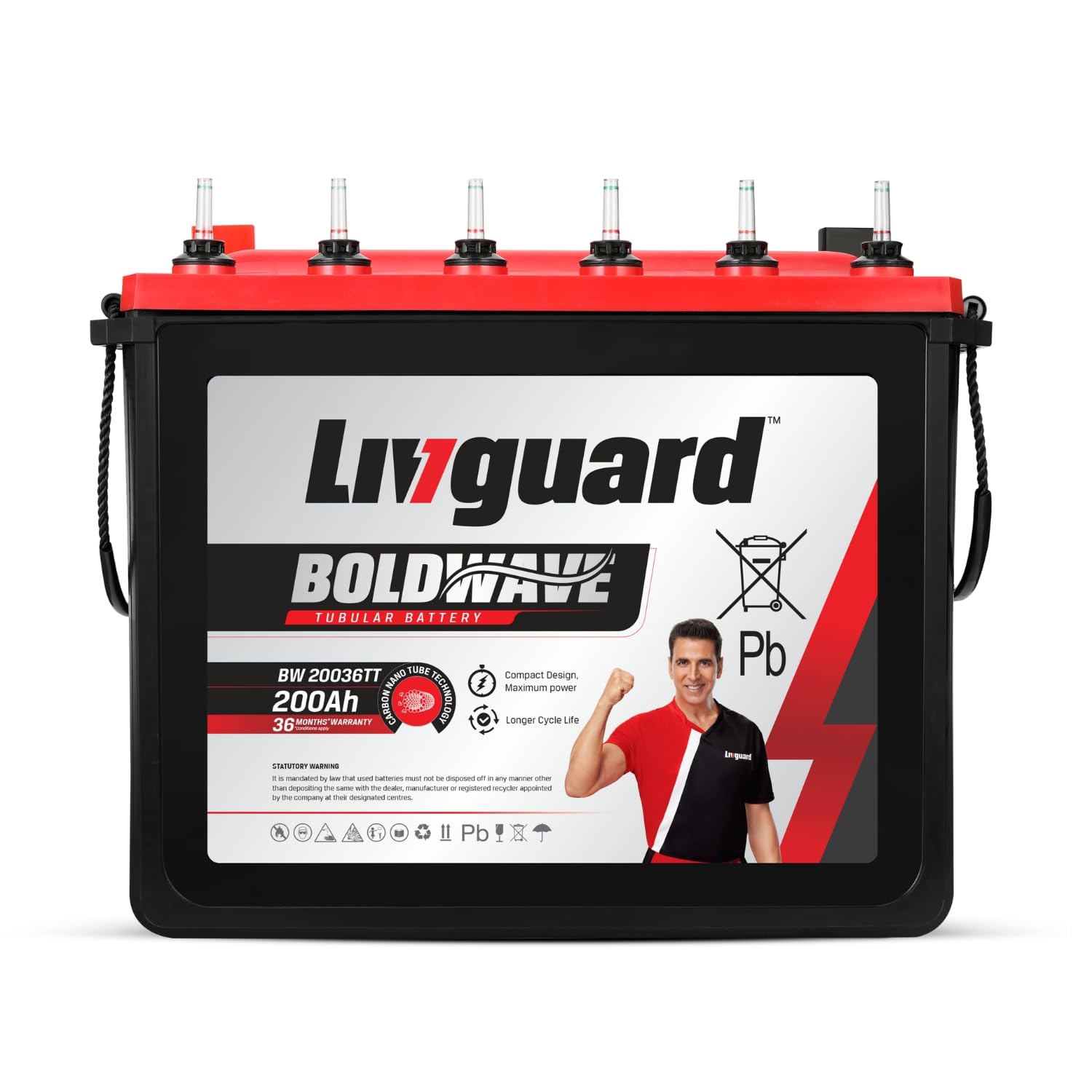 Livguard Value Plus Bold Series 200Ah Tall Tubular Inverter Battery | 36 Month Warranty | Reliable Power Backup for Home, Office, and Shops | Compatible with All Inverter Types-image-3