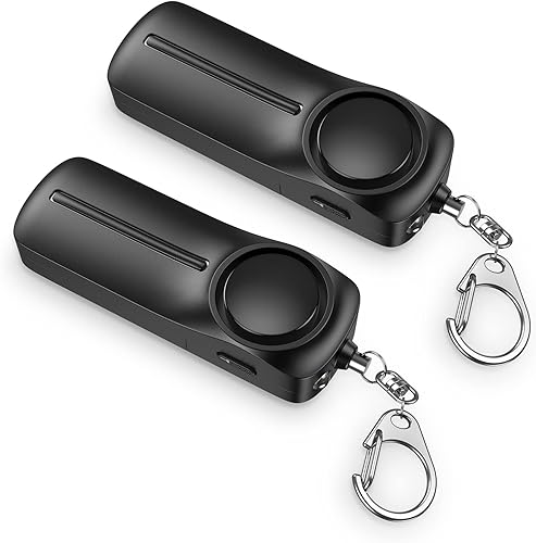 Llavero de alarma personal Safe Sound para protección de mujeres, llavero de sirena de seguridad AMIR con alarma fuerte, dispositivo de alerta