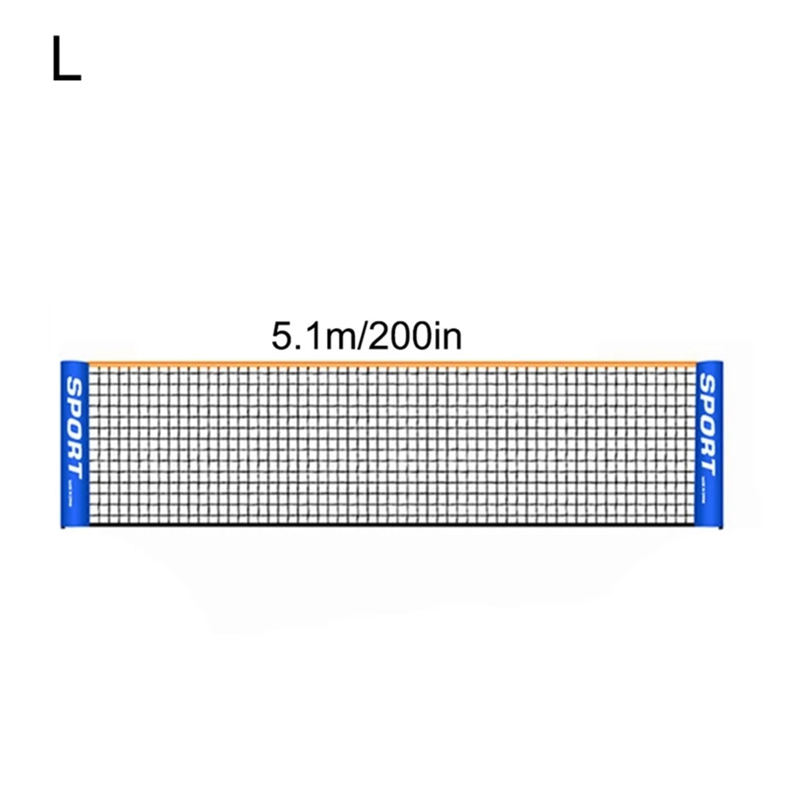 Rete da Badminton Portatile Rete da Allenamento Semplice Rete da Tennis Rete da Esterno e Interno per Badminton, Tennis(5.1m)