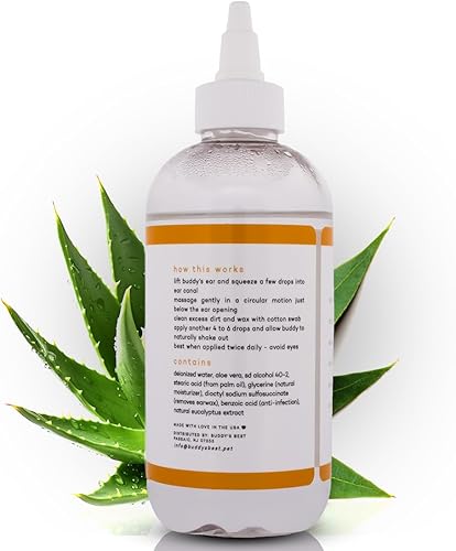 Miniatura 8 de Buddy's Best, Solución limpiadora de oídos para perros, para limpieza de cera de oídos de mascotas y cachorros, antipicazón para orejas de perros, 8